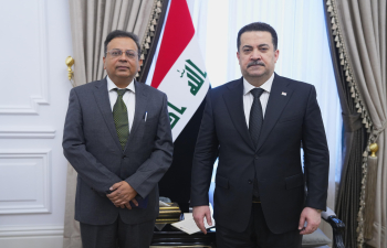 On March 16, Ambassador Soumen Bagchi called on H.E. Mohammed Shia Al-Sudani, Prime Minister of Iraq.